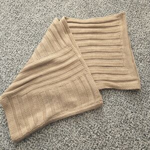 White House Black Market Tan Knit Scarf